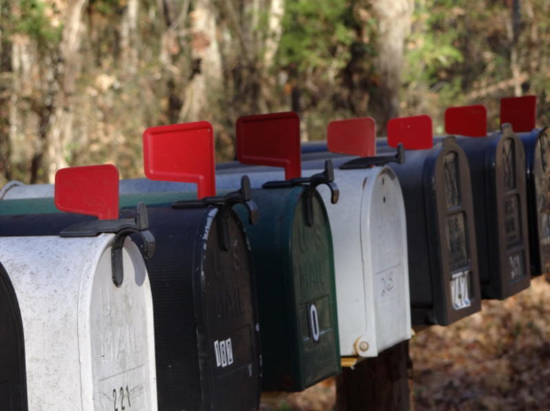 Several mailboxes